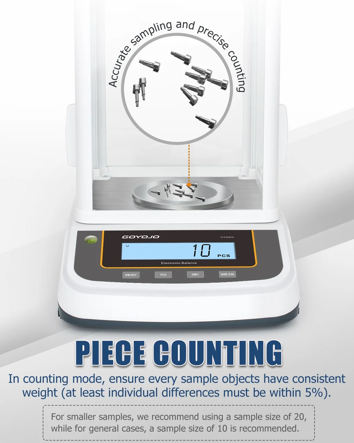 Bilancia di Precisione 0.001g 500g Elettronica con Protezione Antivento