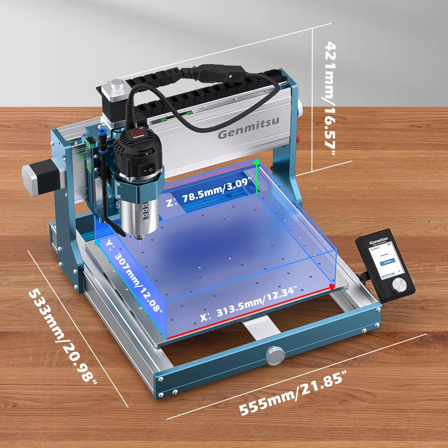 Macchina fresatrice CNC Genmitsu 3030-PROVer Ultra per metallo, incisore CNC interamente in metallo con potente mandrino da 710 W, doppie guide lineari e viti a ricircolo di sfere