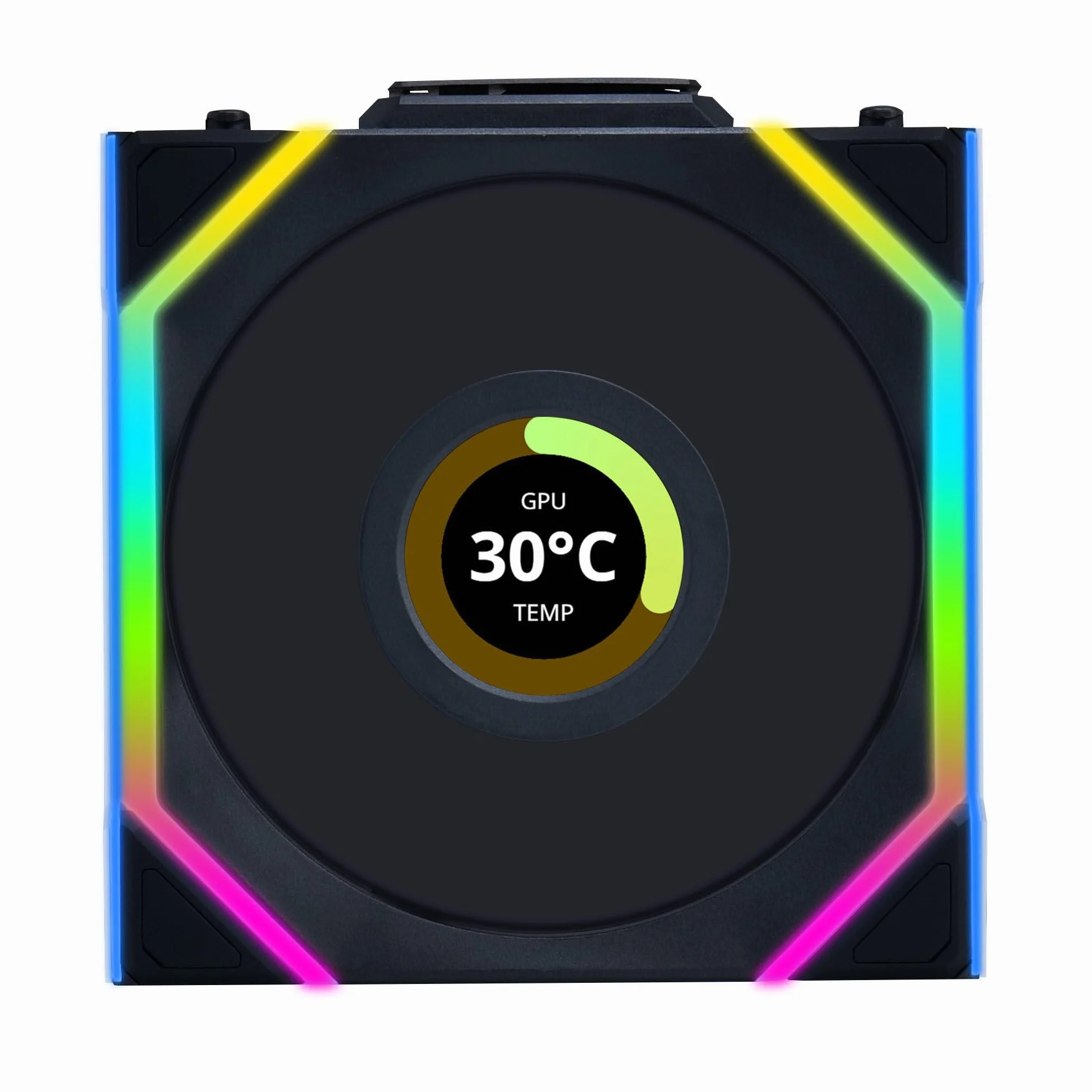 Lian Li UNI FAN SL Ventilatore PC LCD Wireless 120mm RGB - Ventilatore PWM - 40 LED ARGB - fino a 1900 rpm - Sistema a slot - Flusso d'aria alto - Bassa vibrazione - Silenziatore
