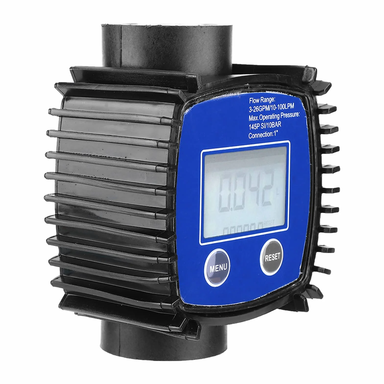 Flussometro Ad Alta Precisione 5-120 L/min 1 Pollice Filettatura Interna Misuratore di Portata con Display Digitale per Acqua Olio Fluidi