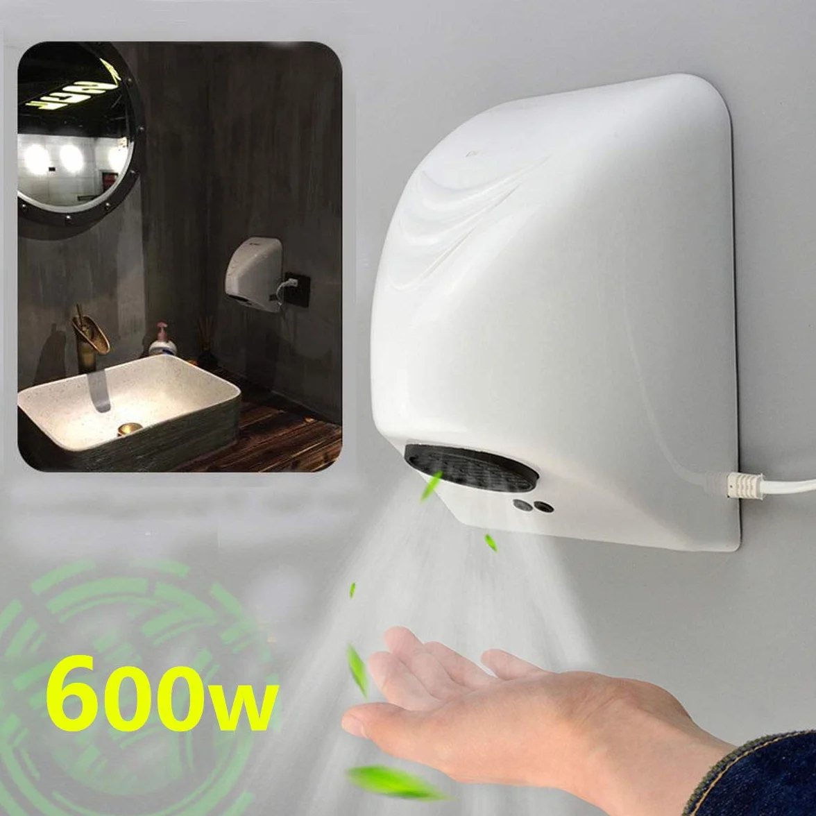 Asciugamani Mani Automatico a Parete 600W 220V