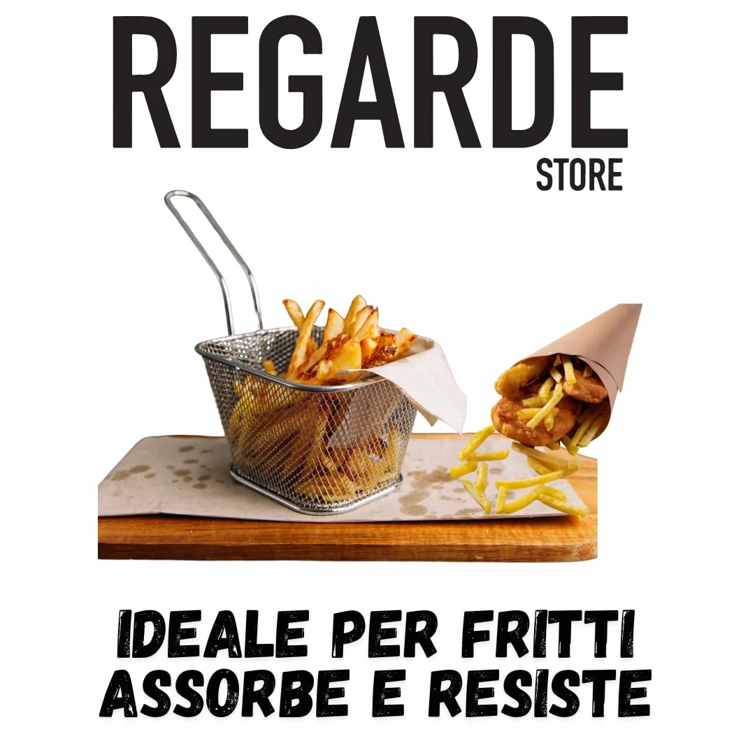 Tovagliette di Carta Monouso 30x40 cm 80gr/mq Carta Paglia per Alimenti e Fritti 20 kg