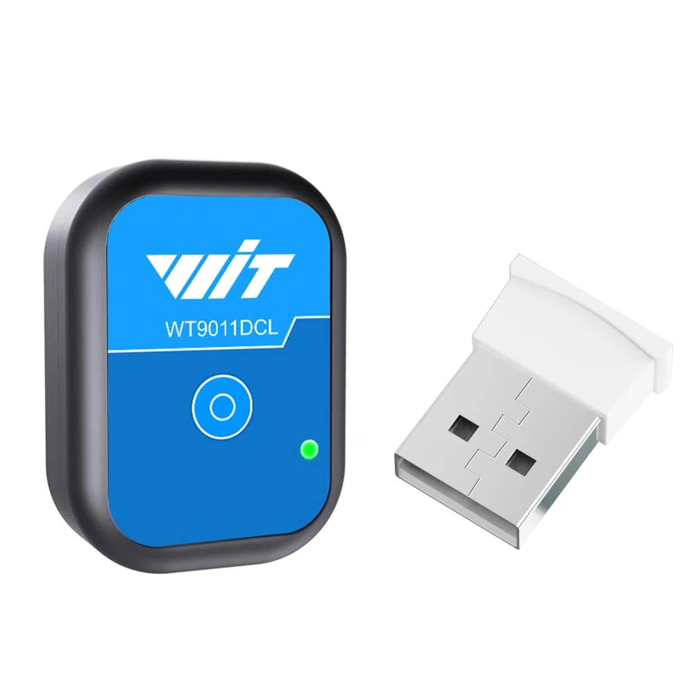 [Sensori di accelerazione Bluetooth 5.0] WT9011DCL MPU9250 Mini sensore inerziale wireless, 3 assi accelerometro + giroscopio + magnetometro)+ inclinometro, modulo sensore IMU AHRS a 9 assi USB