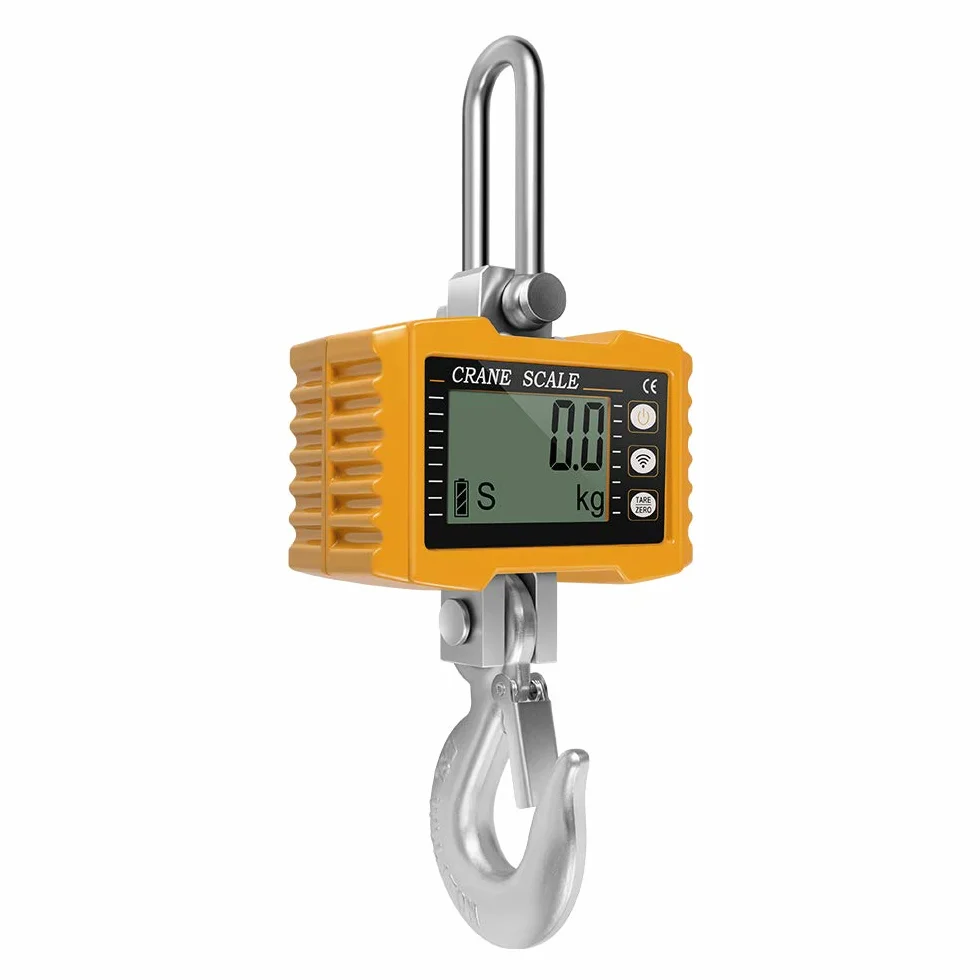 Pesante Bilancia Industriale 1000kg/2200lbs per Gru Digitale con Telecomando 1T