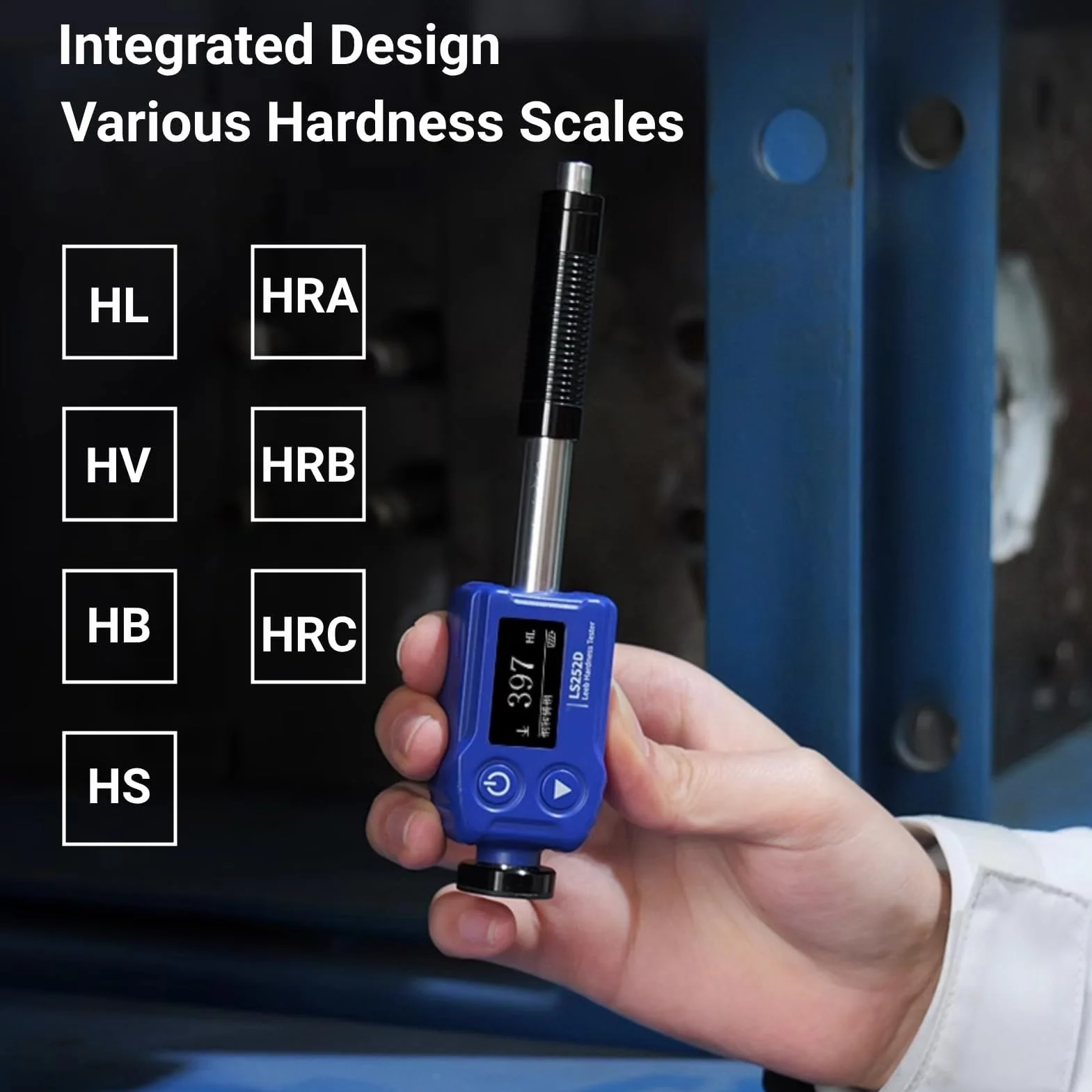 Misuratore di Durezza Portatile HL HV HB HS HRA HRB HRC Tester a Penna con Dispositivo di Impatto di Tipo D