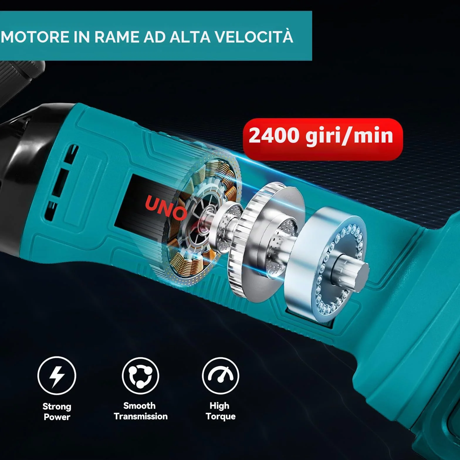 ONEVAN tosatore per pecora a batteria, elettrico 2 batterie 4000 mAh, 6 velocità, senza fili per pecora e capre