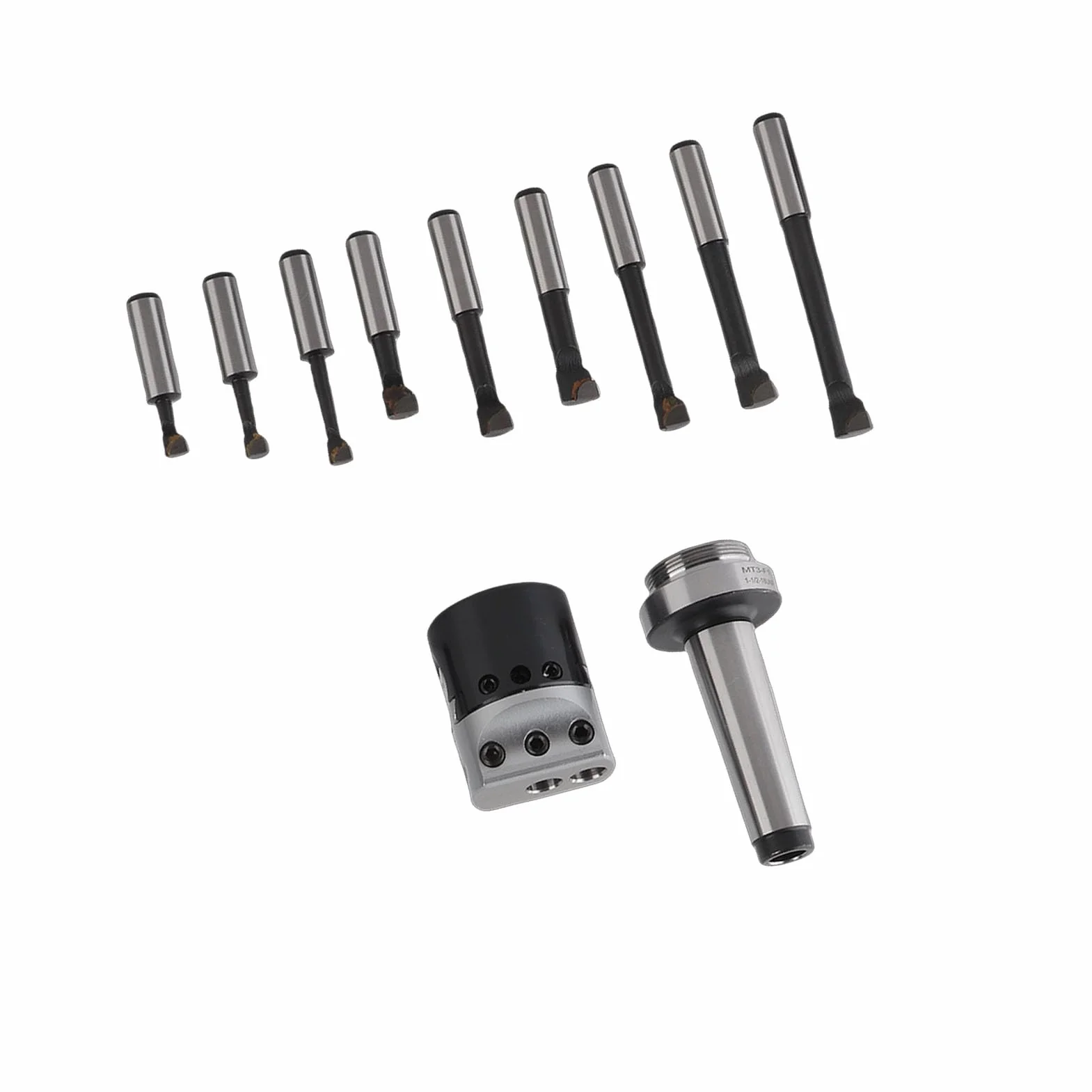 Testa di Alesatura in Acciaio Al Carbonio F1 1-1/2-18UNF M12 MT3 per Fresatrici CNC