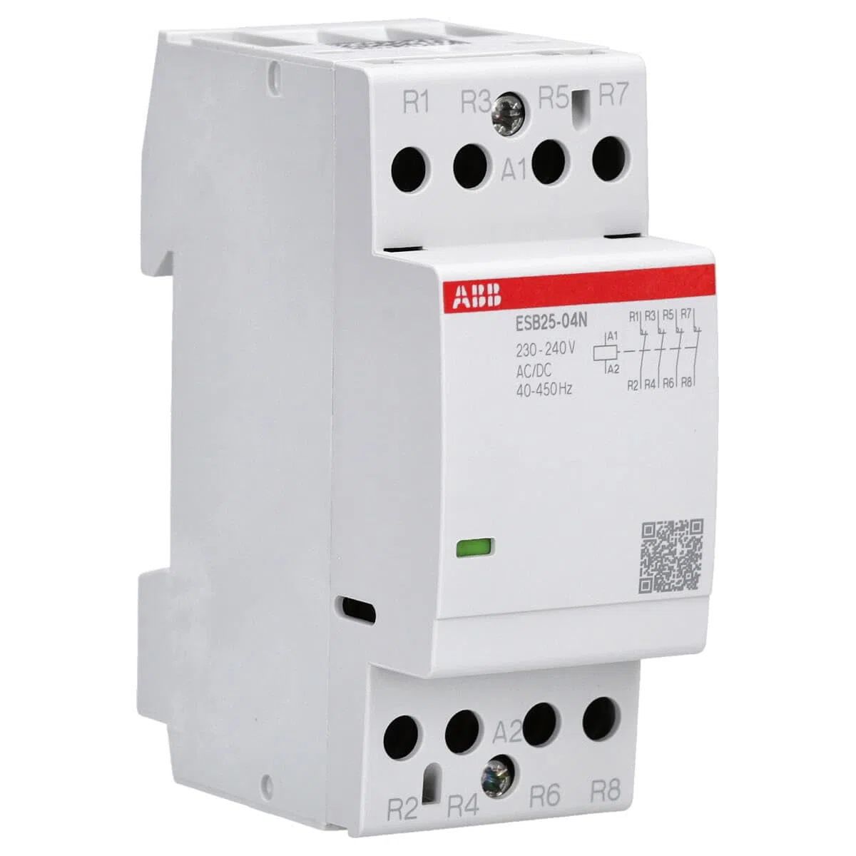 ABB ESB25-04N-06-25 A 4 apri (4 NC) 230-240 V AC/DC 4 poli, 36 mm per guida DIN silenziosa