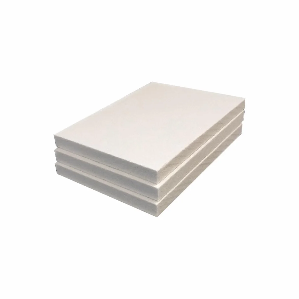 Pannello isolante termico in fibra ceramica ad alta temperatura - Confezione da 3 - Isolamento ignifugo e ignifugo