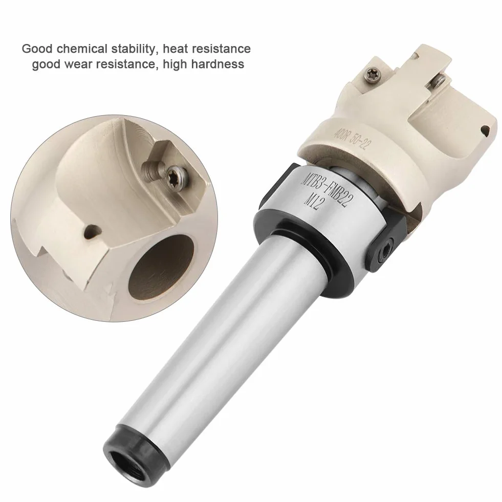 Estensione supporto MT3 FMB22 400R 50 22 Fresa frontale, fresa in metallo duro con 10 inserti CNC APMT1604, utensile per fresatura CNC per carichi pesanti per materiale in