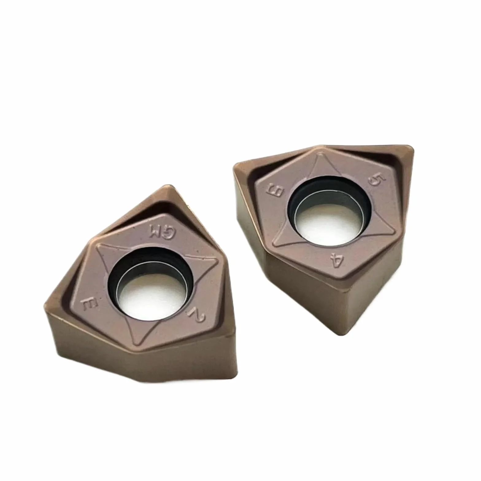 Inserti in metallo duro cementato WNMU080608 YBG205 YBG302 90 gradi 6 angoli Fresa a doppio lato Ghisa