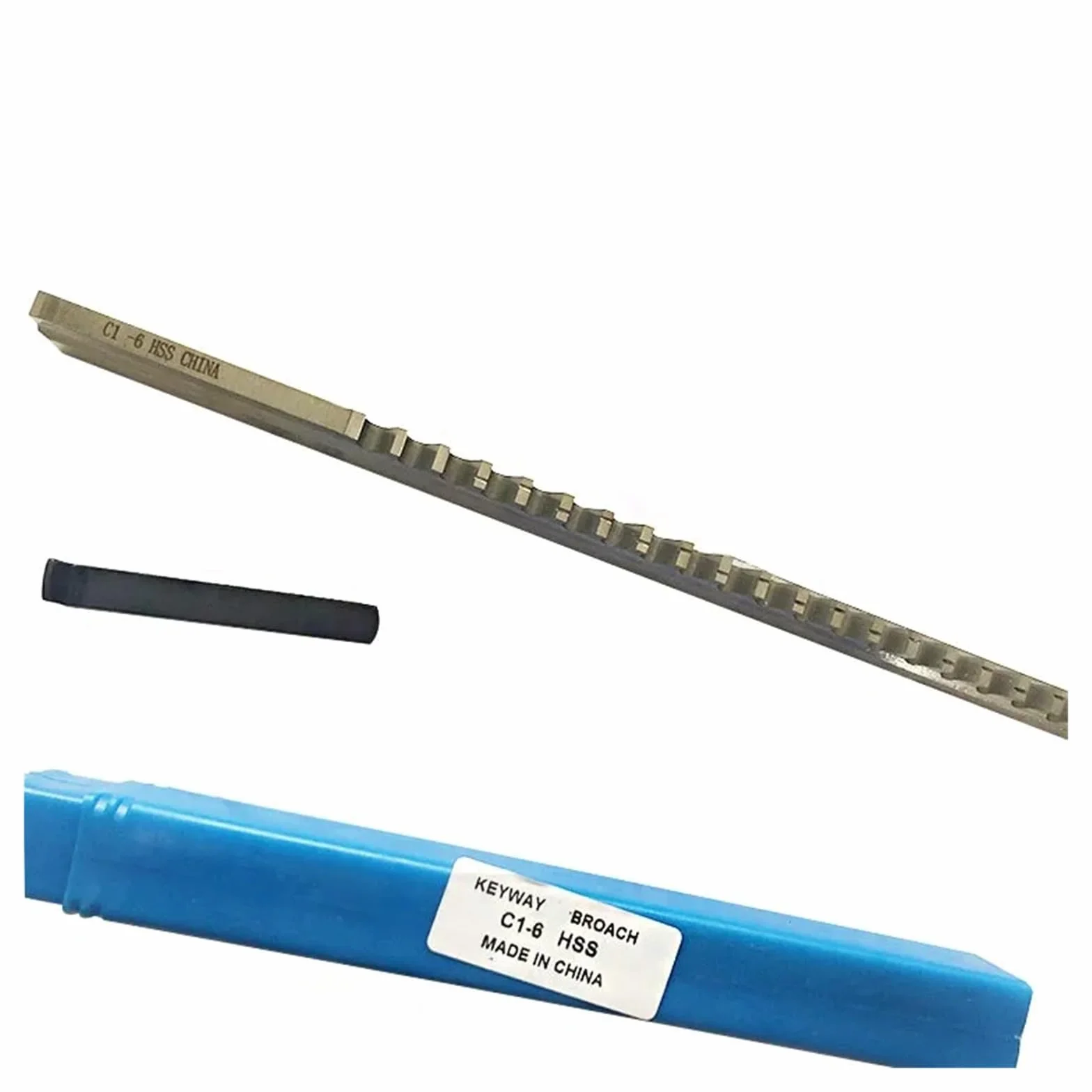 Broccia per chiavetta a spinta HSS 6 mm C1, utensile da taglio per fresatrici CNC, lavorazione dei metalli