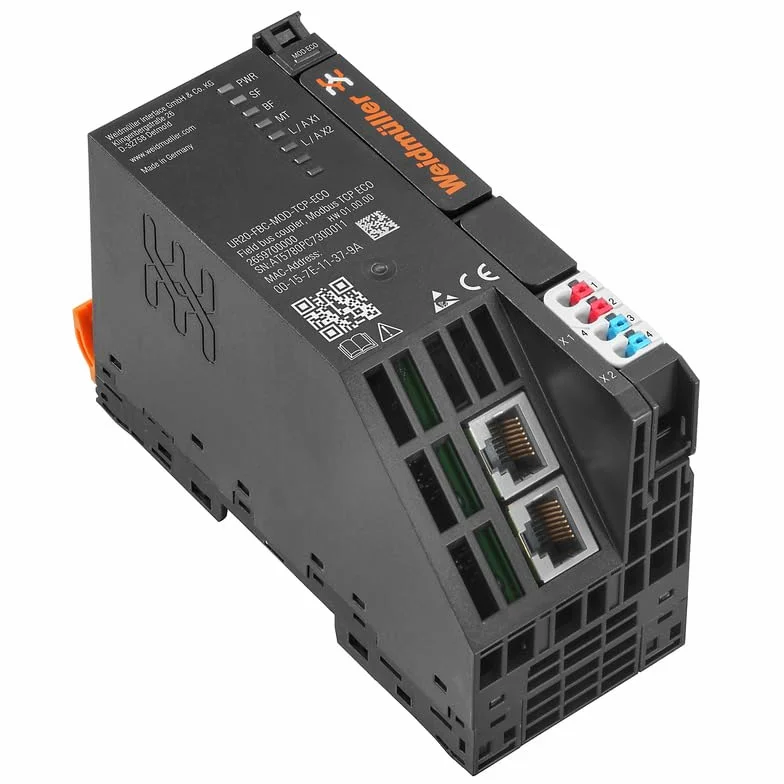 Weidmüller UR20-FBC-MOD-TCP-ECO 2659700000 - Accoppiatore di campo SPS, 24 V/DC