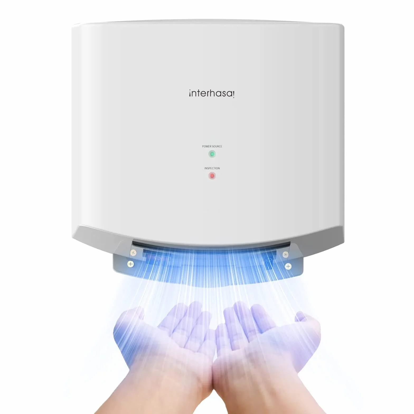 Asciuga Mani a Infrarossi Silenzioso 1250 W Bianco