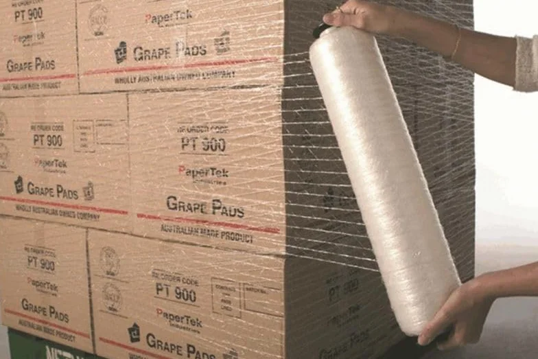 Bobine di rete tessuta manuale per pallet h50 x 1000mt
