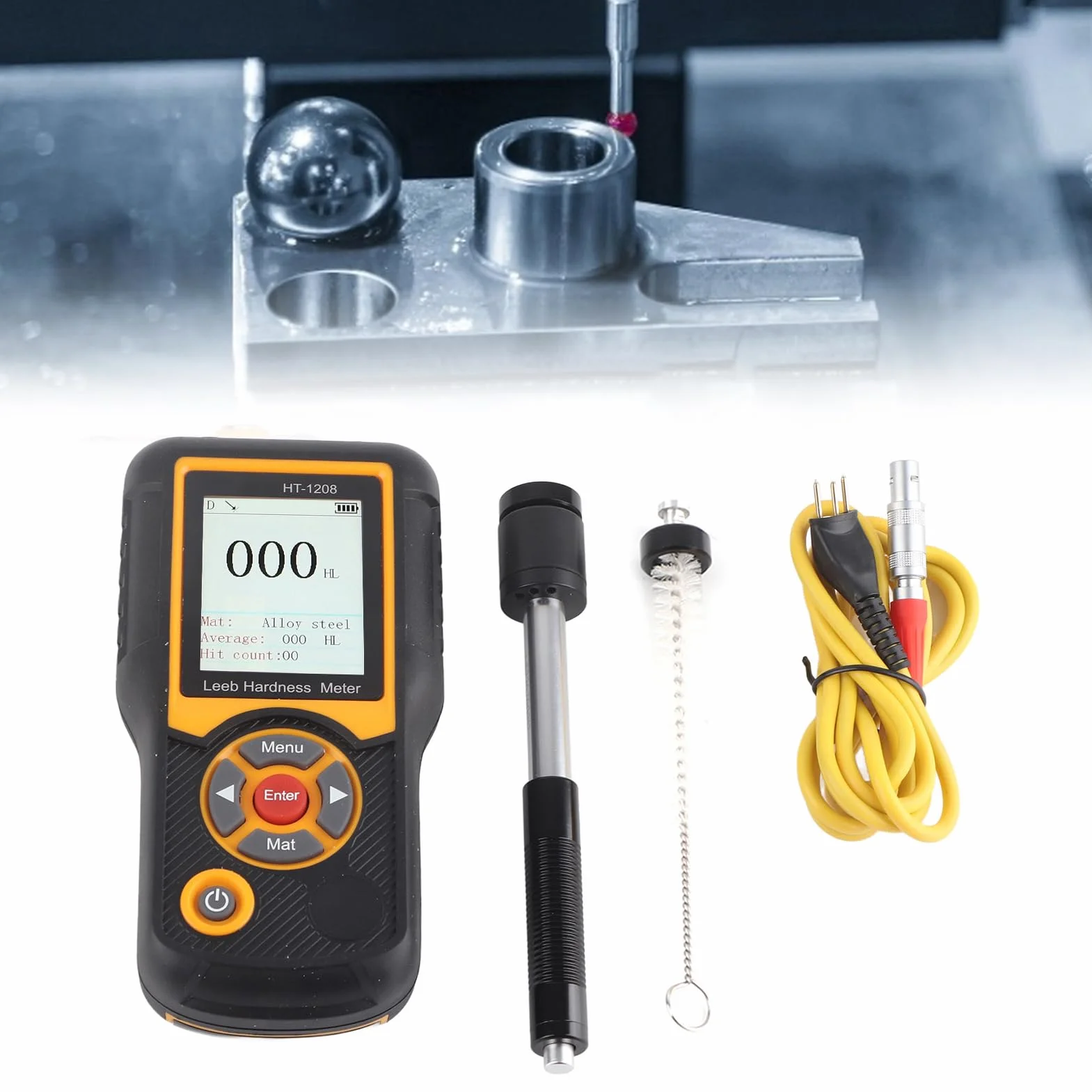 Kit Tester di Durezza Portatile Leeb Palmare Digitale 170-960 HLD per Metalli Acciaio Ferro