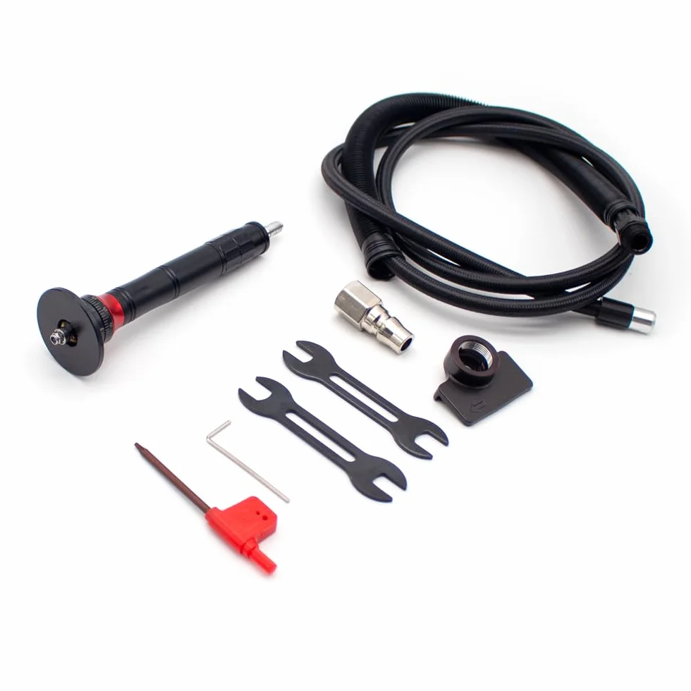 Toplionace Mini Smussatrice Pneumatica, Strumento per Smusso di Sbavatura in Metallo Regolabile in Mano con 2 Lame Originali 0.1-C0.9mm (AX207S)