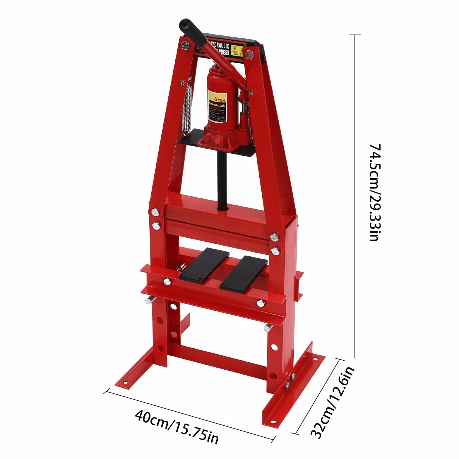 Pressa idraulica da officina 6T 130mm acciaio al carbonio per auto cuscinetti giunti