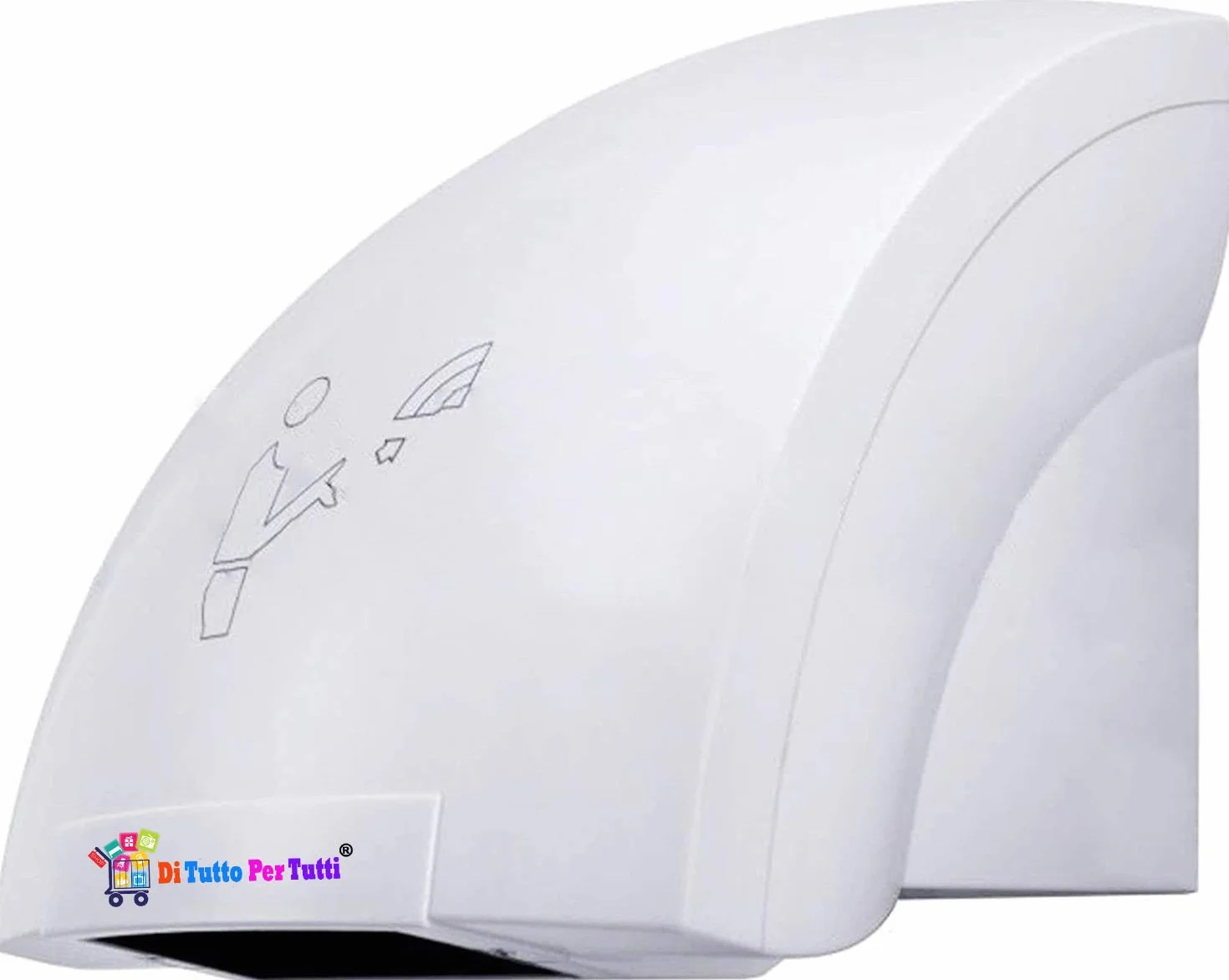 Asciugamani Elettrico 1800 W Professionale Parete Fotocellula