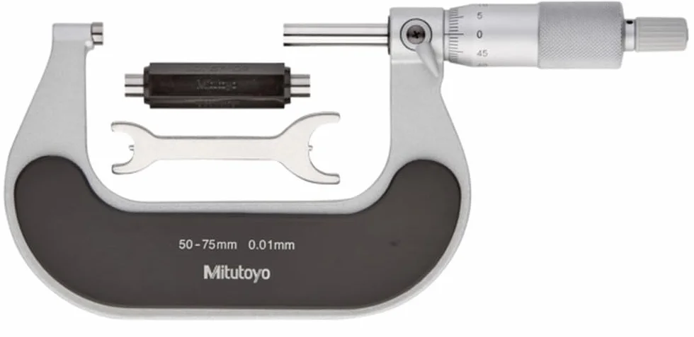 Mitutoyo 102-302 Micrometro M310-50 25-50 mm 0,01 mm cricchetto carburo