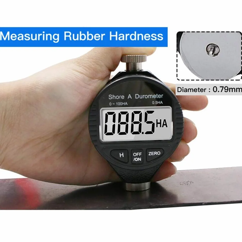Digital 100HD A Durometro Shore Tester durezza gomma Display LCD misuratore