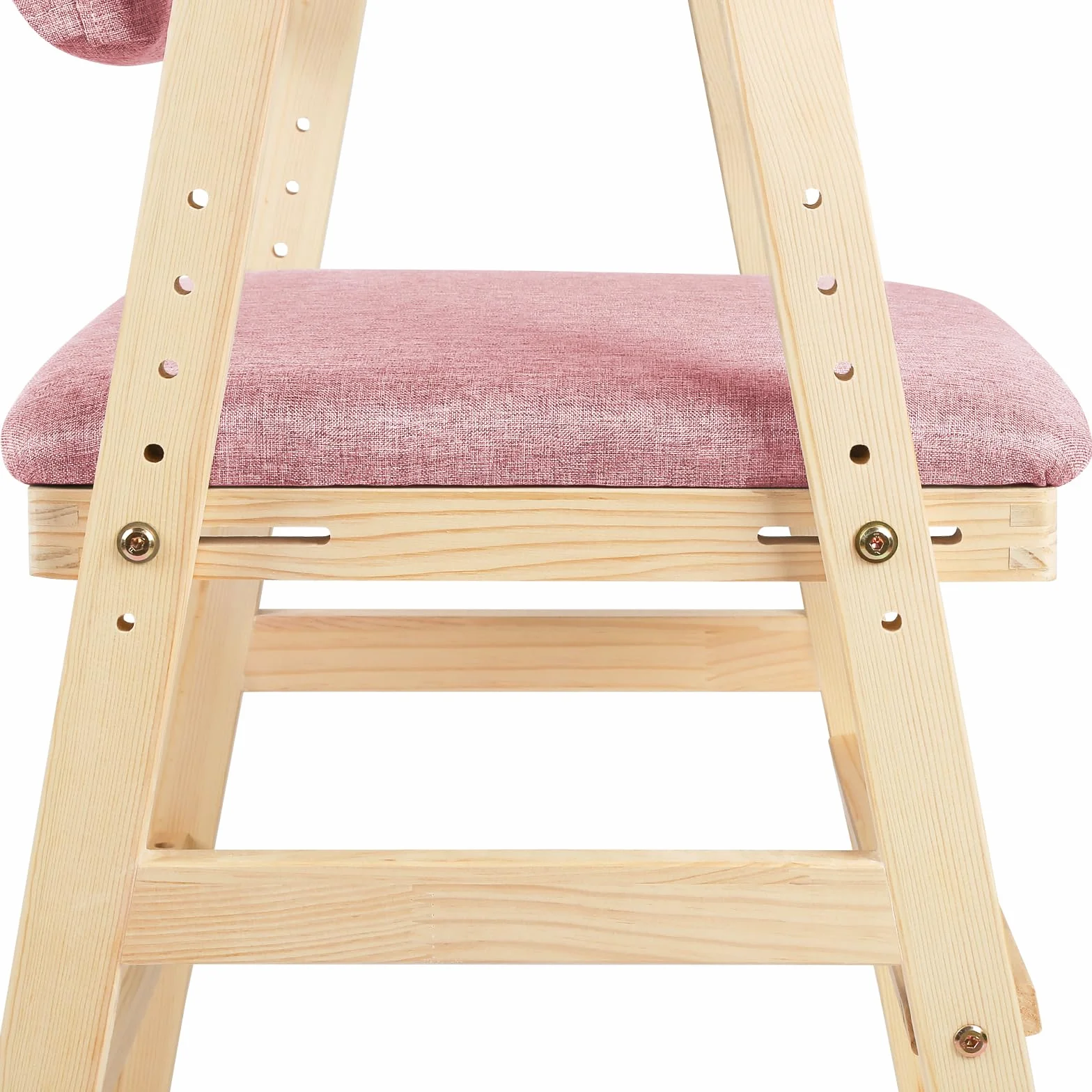 Sedia alta scalabile in legno naturale Sit Up 3 altezza regolabile, 6 mesi-10 anni fino a 90 kg, resistente seggiolino per bambini, in legno naturale, bambini e adulti