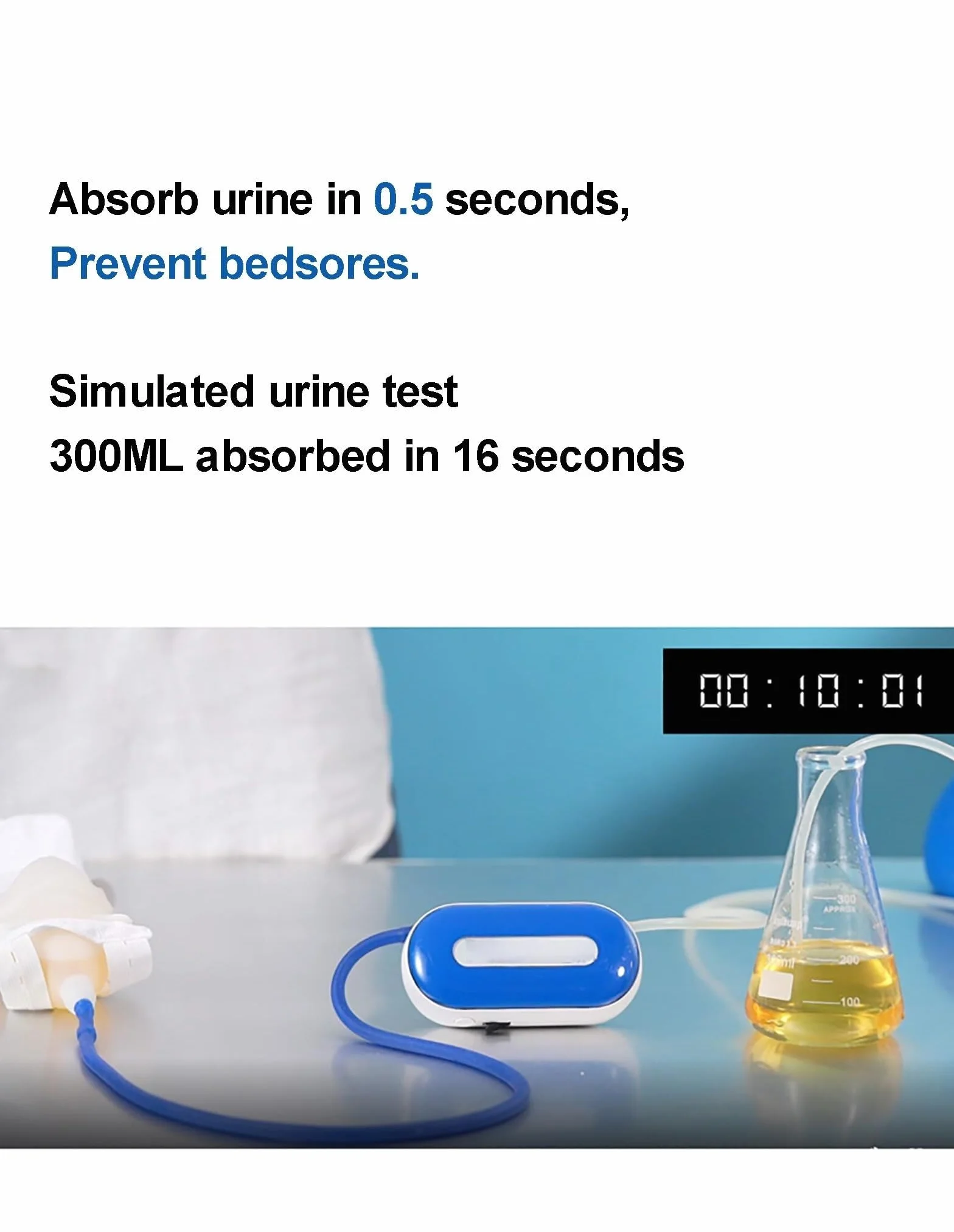 Orinatoio elettrico intelligente indossabile 2000 ml anti-perdite rilevamento rapido 0,5 secondi Donna