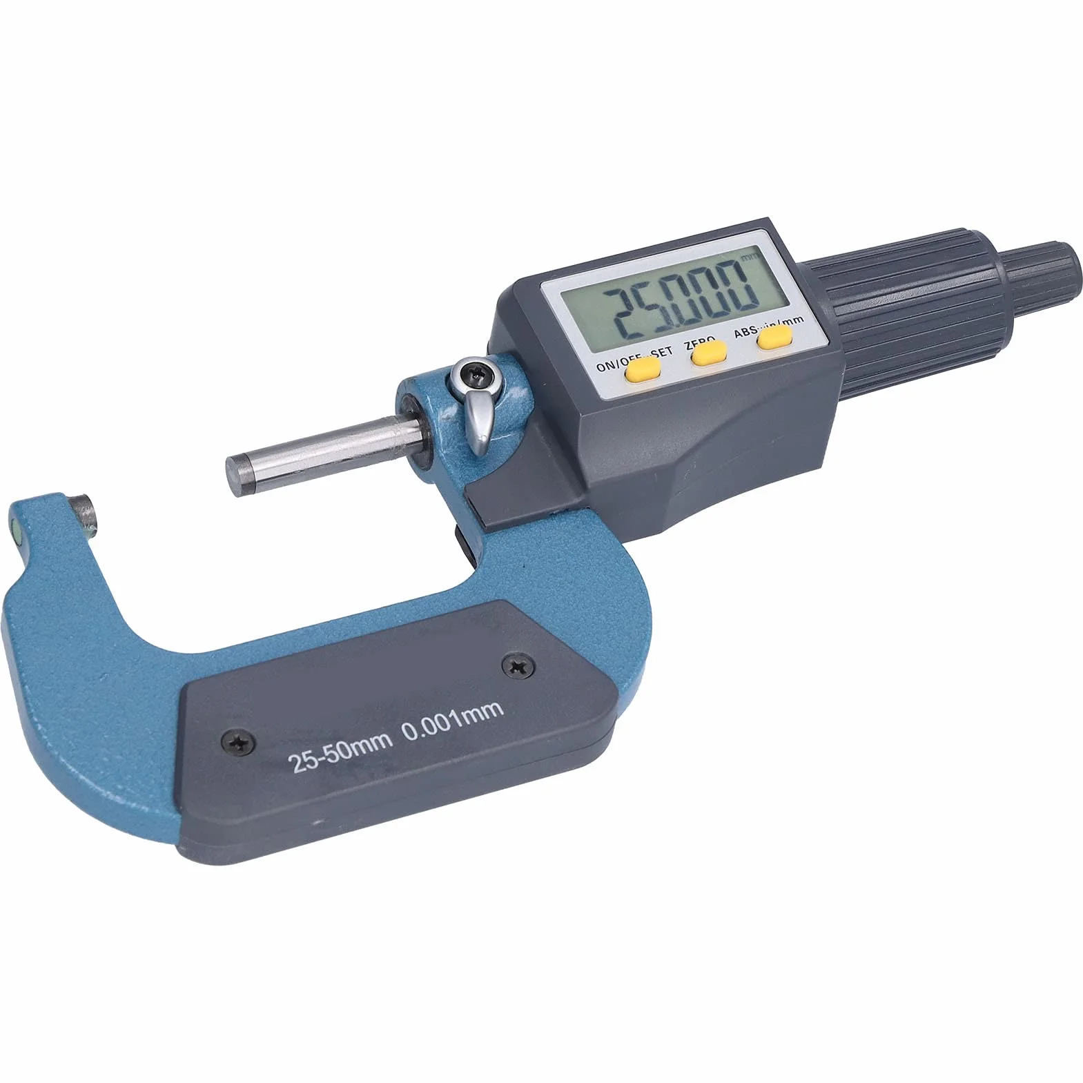 Micrometro Digitale 25-50 mm 0,001 mm LCD con Batteria Inclusa Spegnimento Automatico