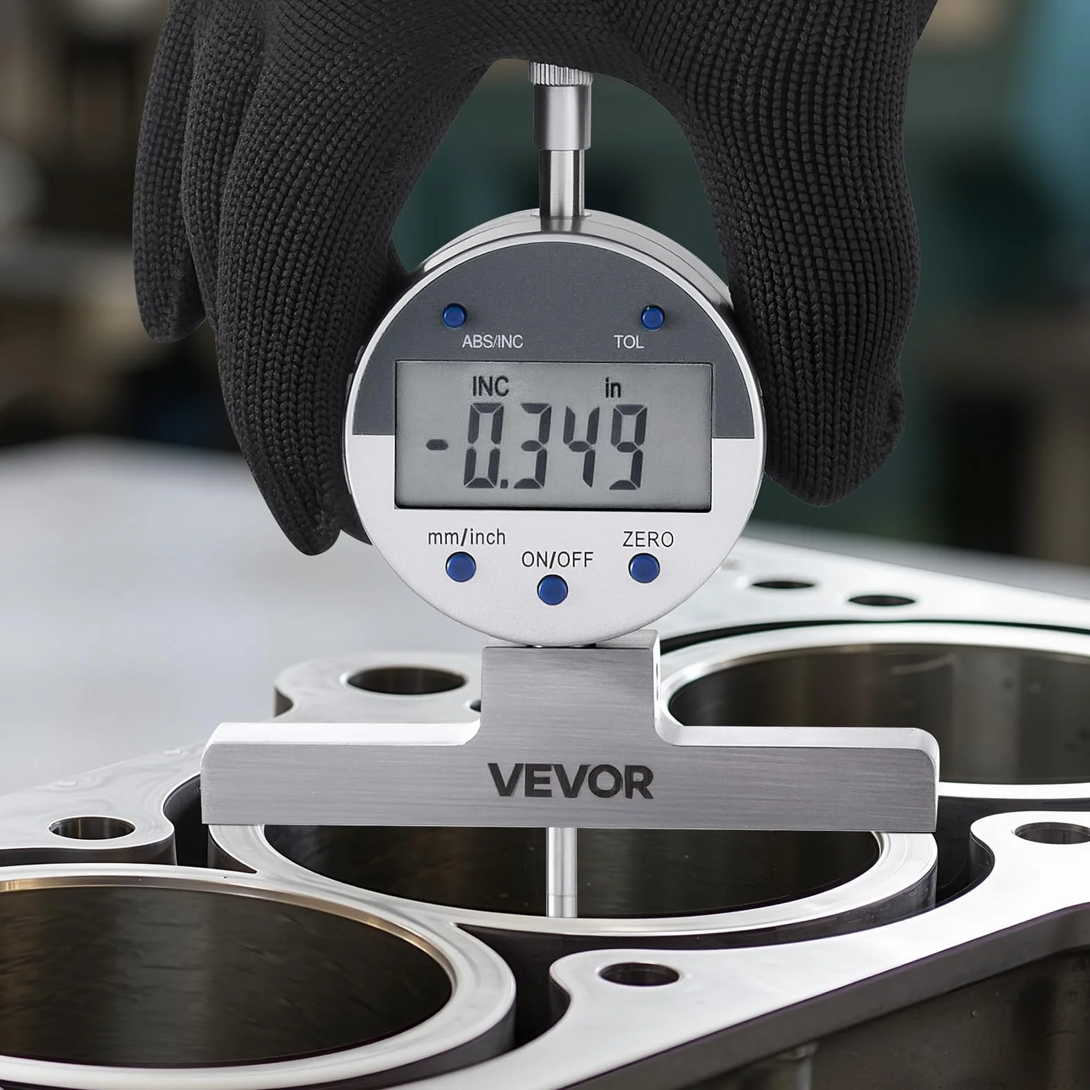 VEVOR Digitale Misuratore di Profondità Calibro 0-558,8 mm 4 Incudini
