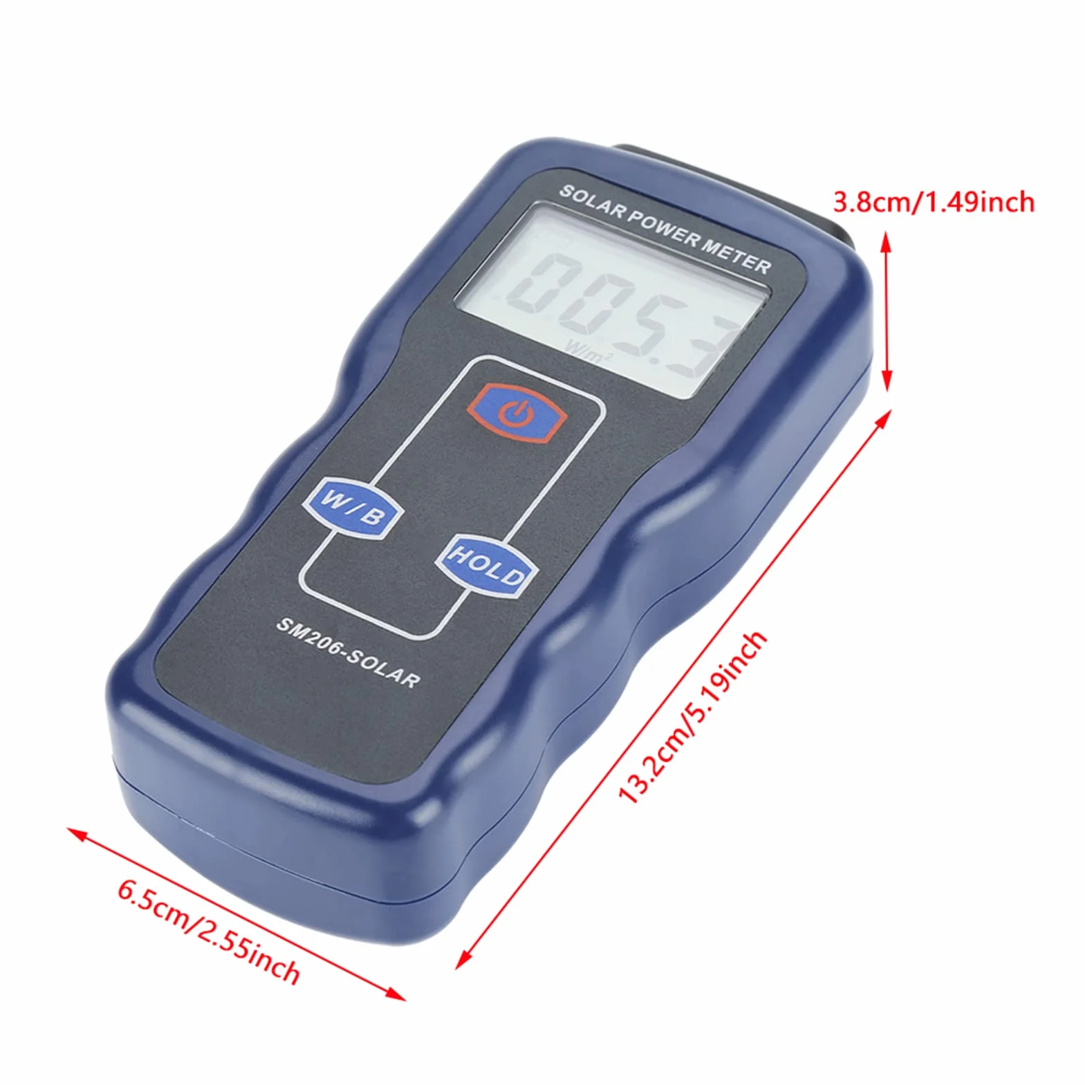 SM206 Digital Solar Power Irradiance Meter Sun Light Radiation Tester