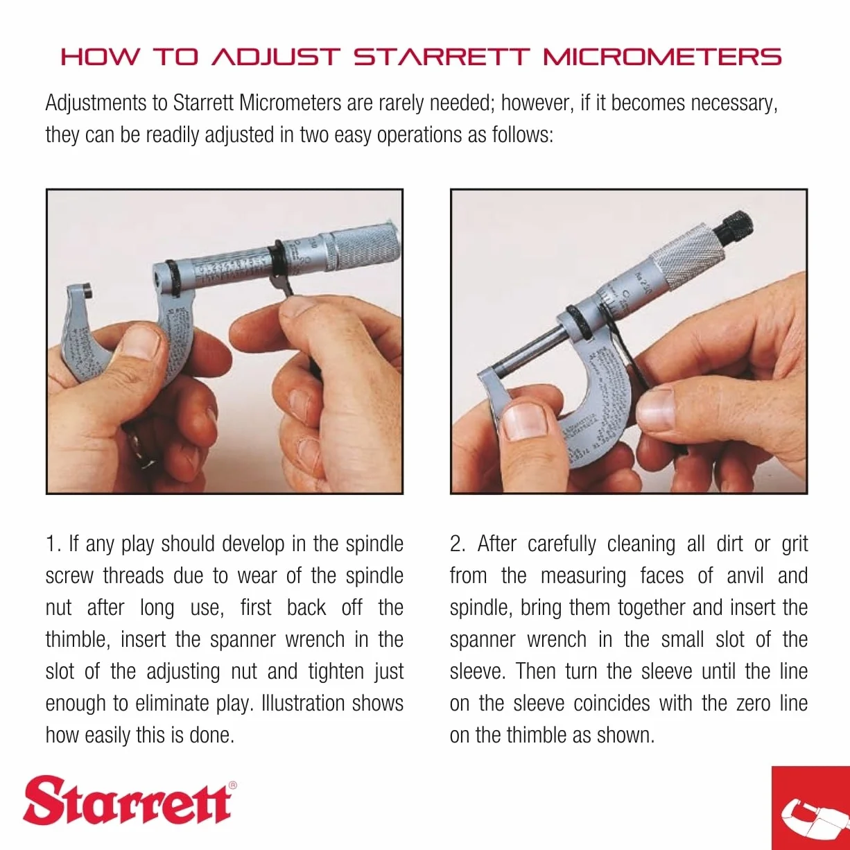 Starrett 440MZ-75RL Micrometro profondità 0-75 mm base 63,5 mm cricchetto bloccaggio