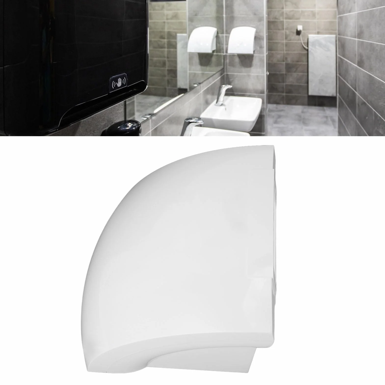 Asciugamani Elettrico Commerciale 1200W con Rilevamento Automatico 10S per Bagno Hotel