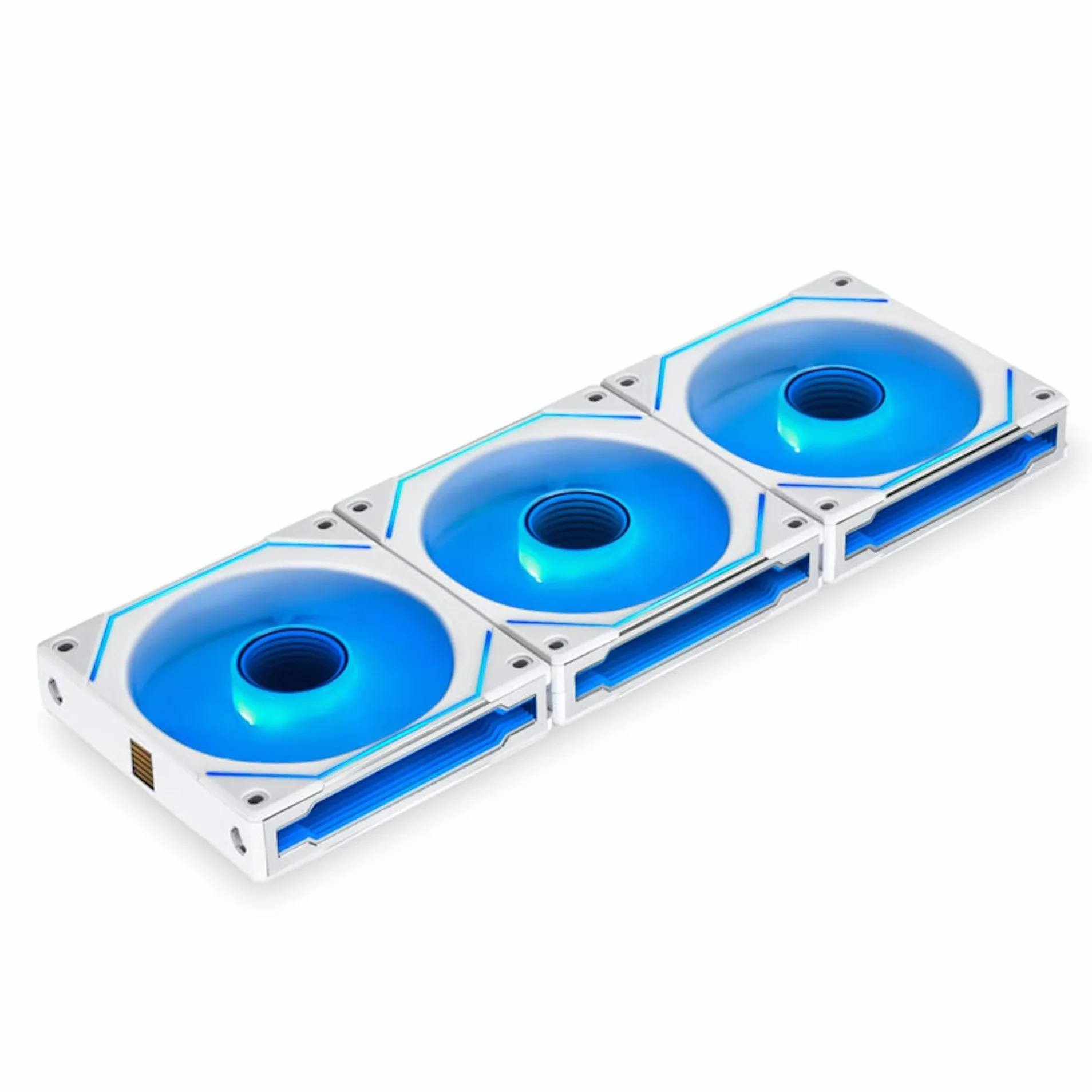 Lian Li Uni Fan 12RSLIN3W Case per computer Ventilatore 12 cm Bianco (Lian Li UNI SL120 INF Reverse Addressable RGB White 120mm Triple Fan Pack)