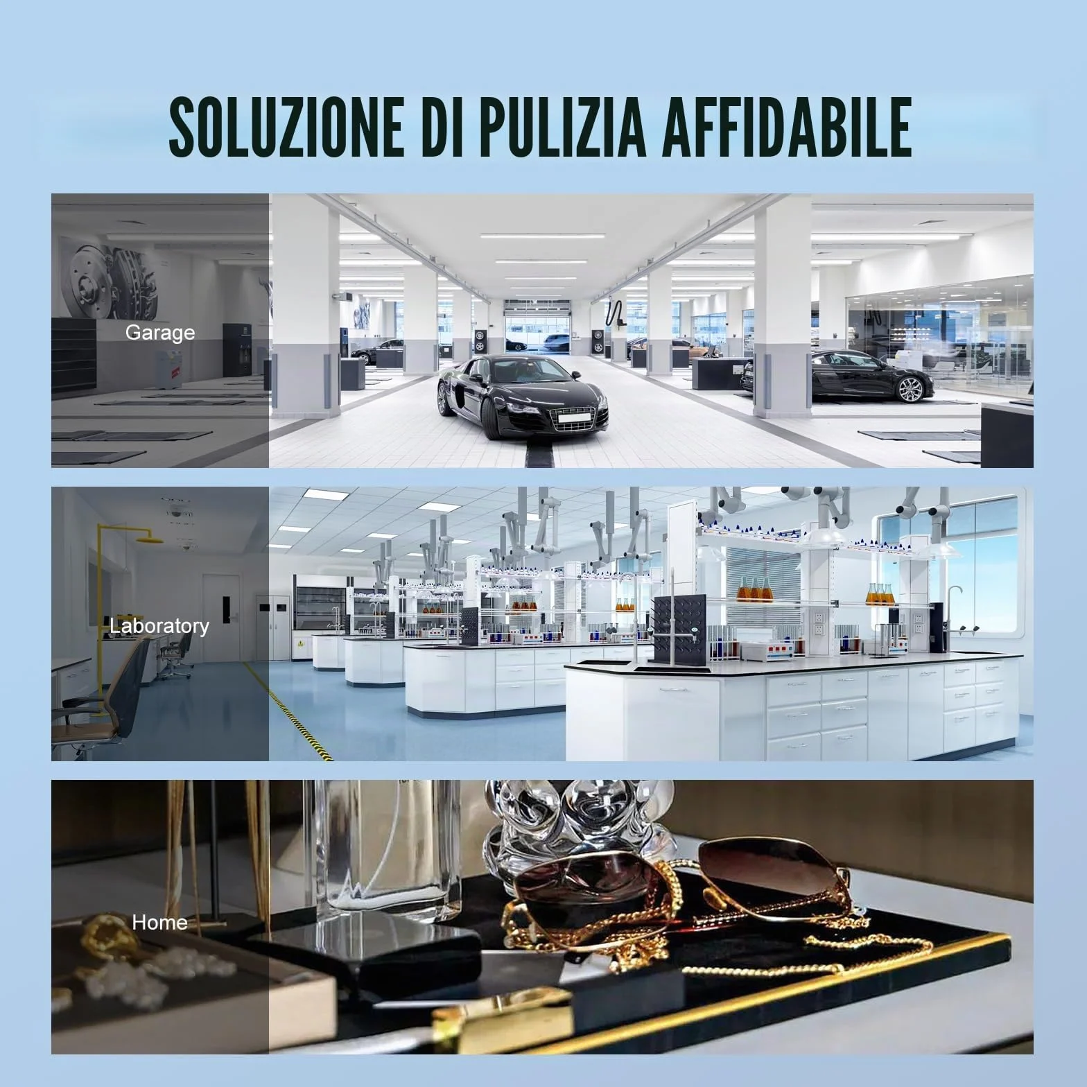 VEVOR Pulitore a Ultrasuoni Digitale in Acciaio Inox Capacità 3 Litri con Riscaldamento Tempo Temperatura Regolabile, Macchina Pulitrice a Ultrasuoni da Gioielli Occhiali Orologi Laboratorio Clinico