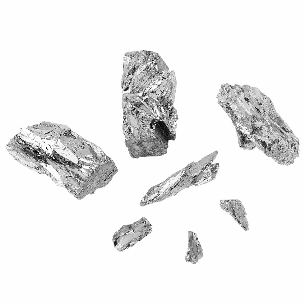 Pezzo di lingotto di 100 g di bismuto puro al 99,99%, puro pezzo di lingotto di lingotto di metallo bismuto per la realizzazione di cristalli
