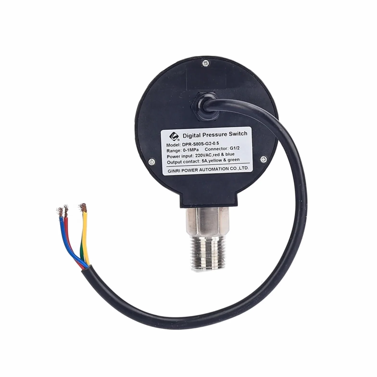 Manometro Pressostato pompa acqua con display digitale DPR-S80 0-2mpa G1-4 24V