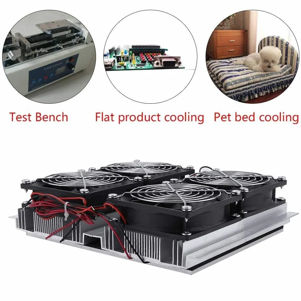 Piastra di refrigerazione a semiconduttore con ventola, di raffreddamento termoelettrico Peltier fai-da-te 12V