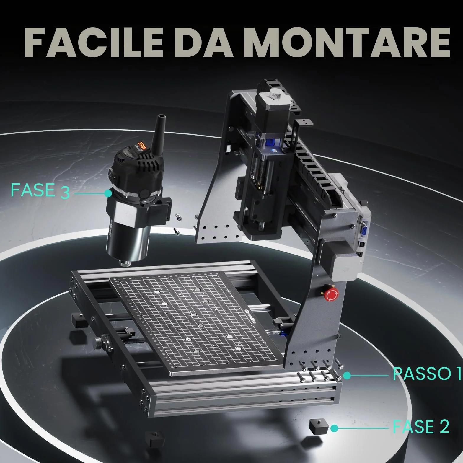 SainSmart Genmitsu 3020 PRO Ultra Router Kit, Incisore interamente in metallo, mandrino aggiornato da 710 W per metallo, legno, ventola per scheda madre integrata, area di lavoro 30,8 x 20,1 x 7,1 cm