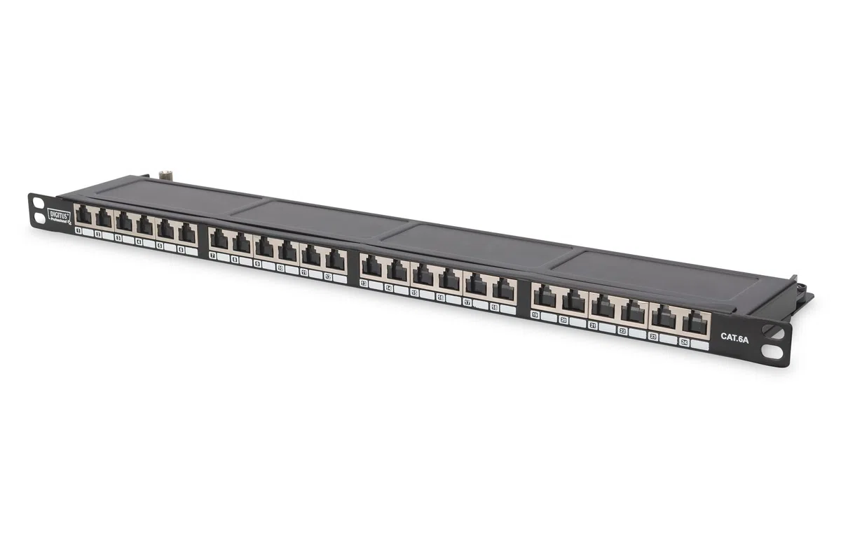 Digitus DN91624SSLSH Pannello Patch 24 Porte Cat6 0,5 Unità Schermato
