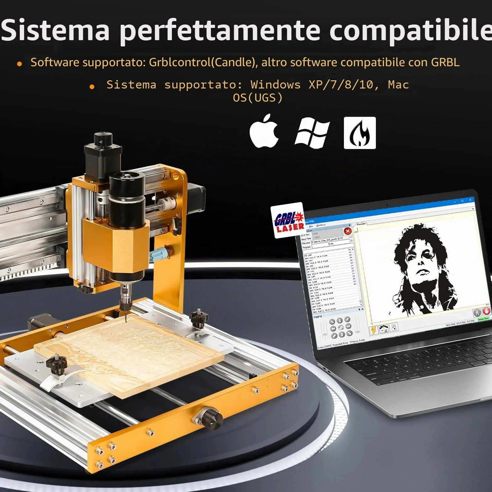 Lunyee 3018 Pro Ultra Fresatrice CNC interamente in metallo da 500 W, Interruttori di limite della Fresatrice per incisore a 3 assi aggiornati e Arresto di emergenza con controllo offline GRBL per me