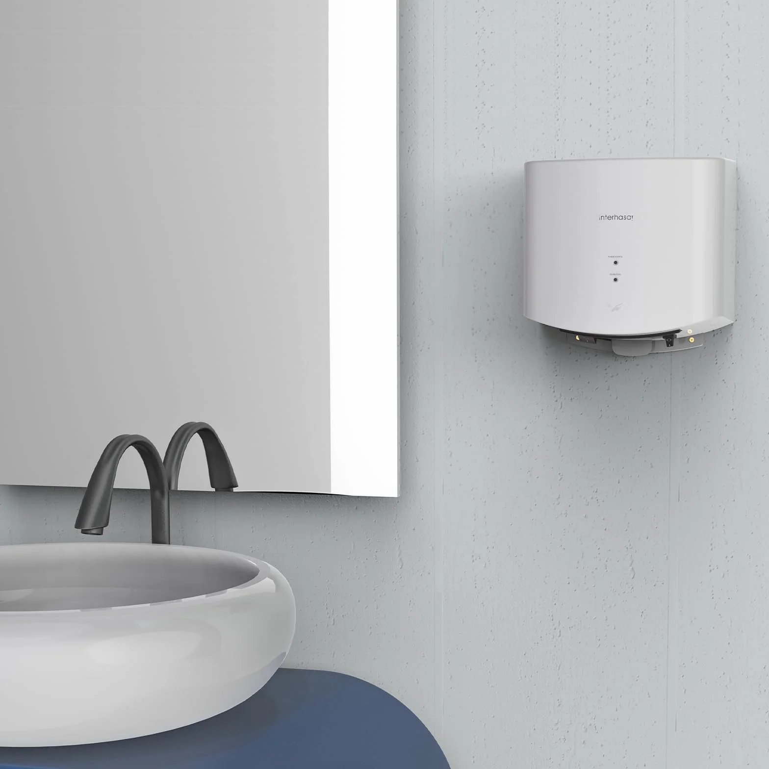 Asciuga Mani a Infrarossi Silenzioso 1250 W Bianco