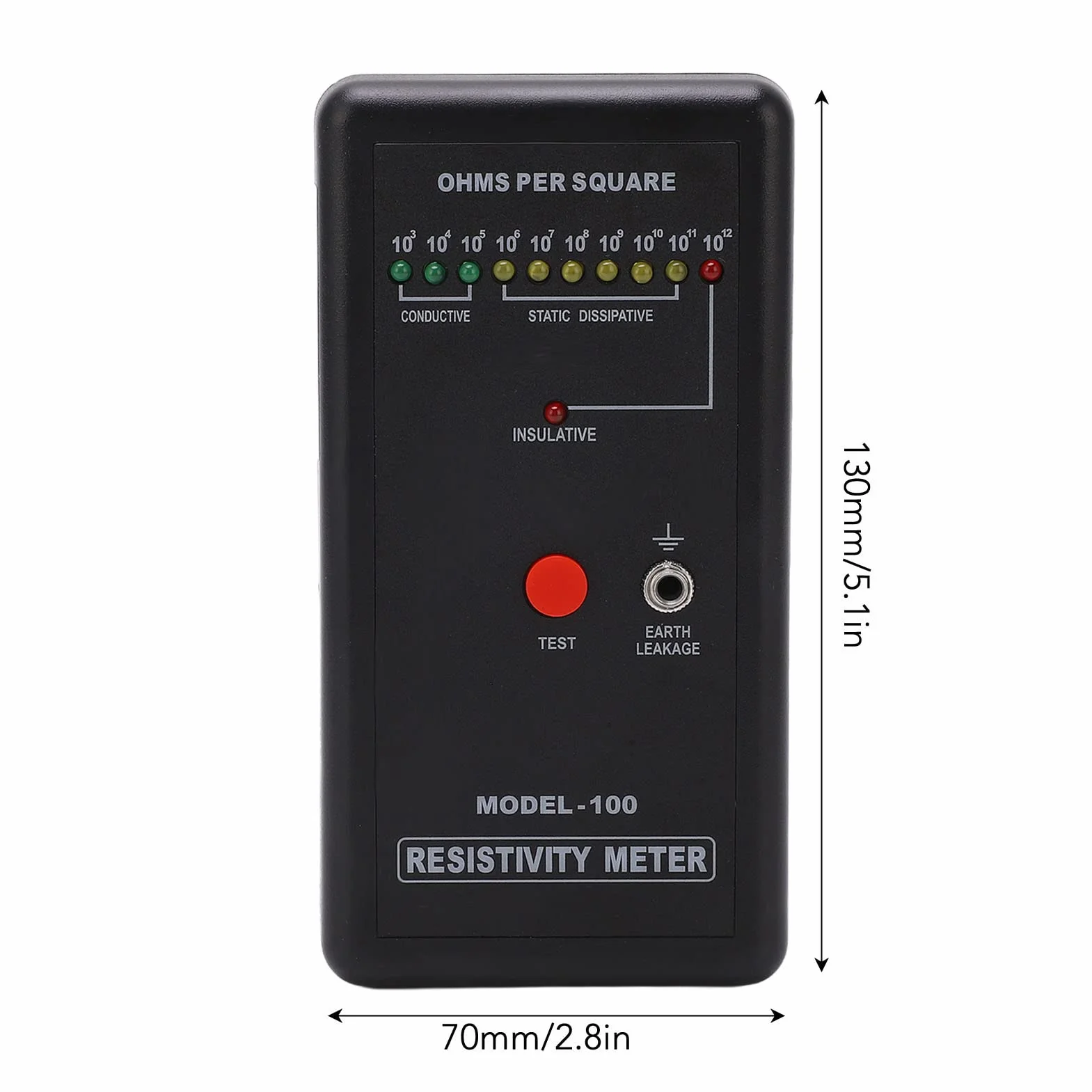 Tester di Resistenza Superficiale Messa a Terra Misurare la Resistività Elettricità Antistatica