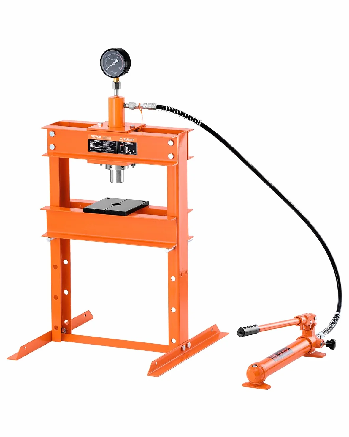 VEVOR Pressa Idraulica Manuale 10T Telaio a H per Officina Garage