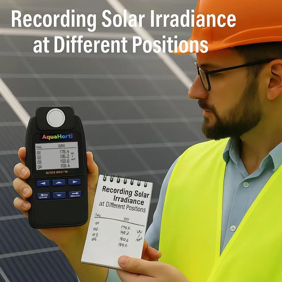 AH-SOL Metro di Potenza Solare Digitale ad Alta Precisione per Pannelli Fotovoltaici