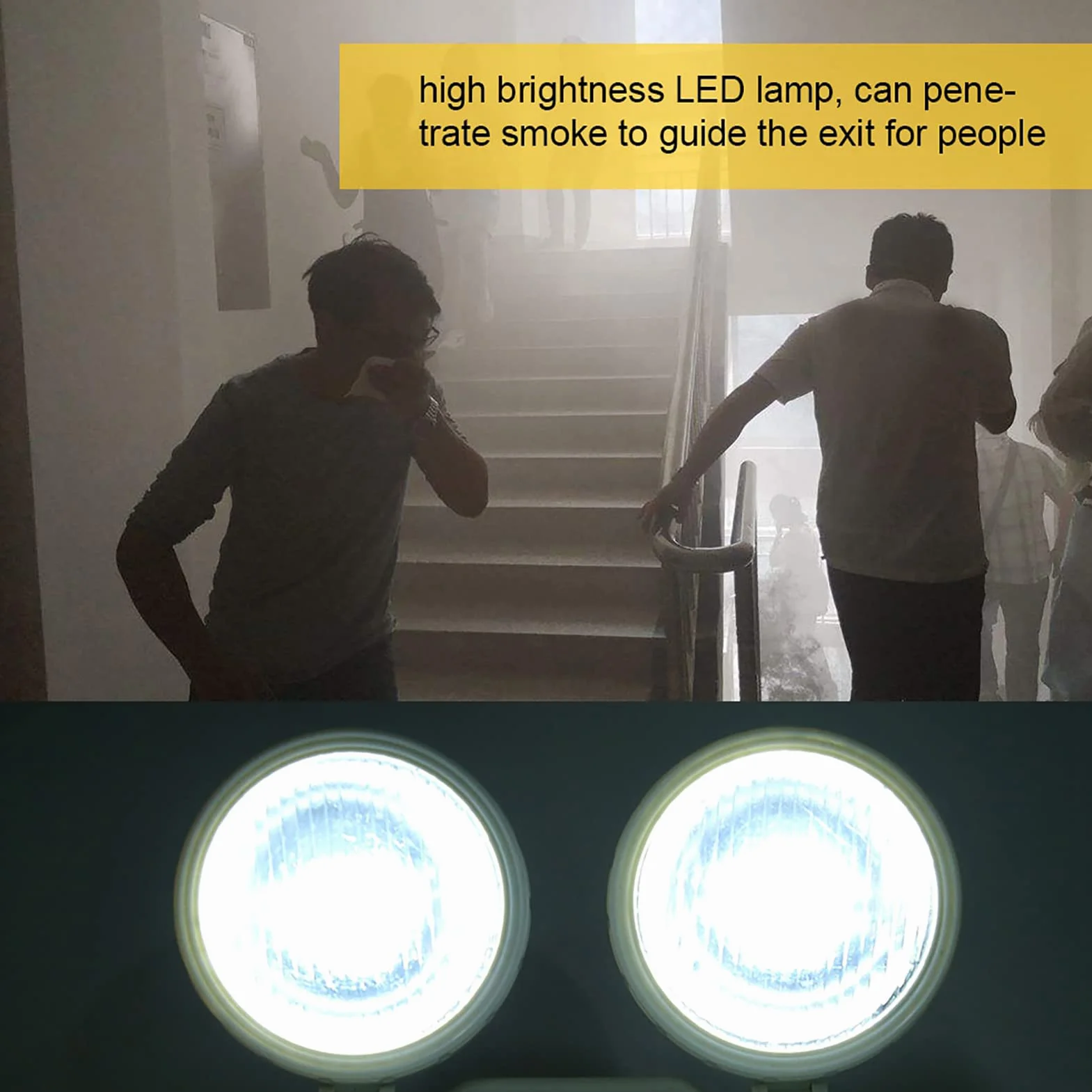 Luce di Emergenza LED Mancanza di Corrente, Illuminazione di Sicurezza Illuminazione di Emergenza Illuminazione Scale Luce di Orientamento Uscita di Emergenza Luce Via
