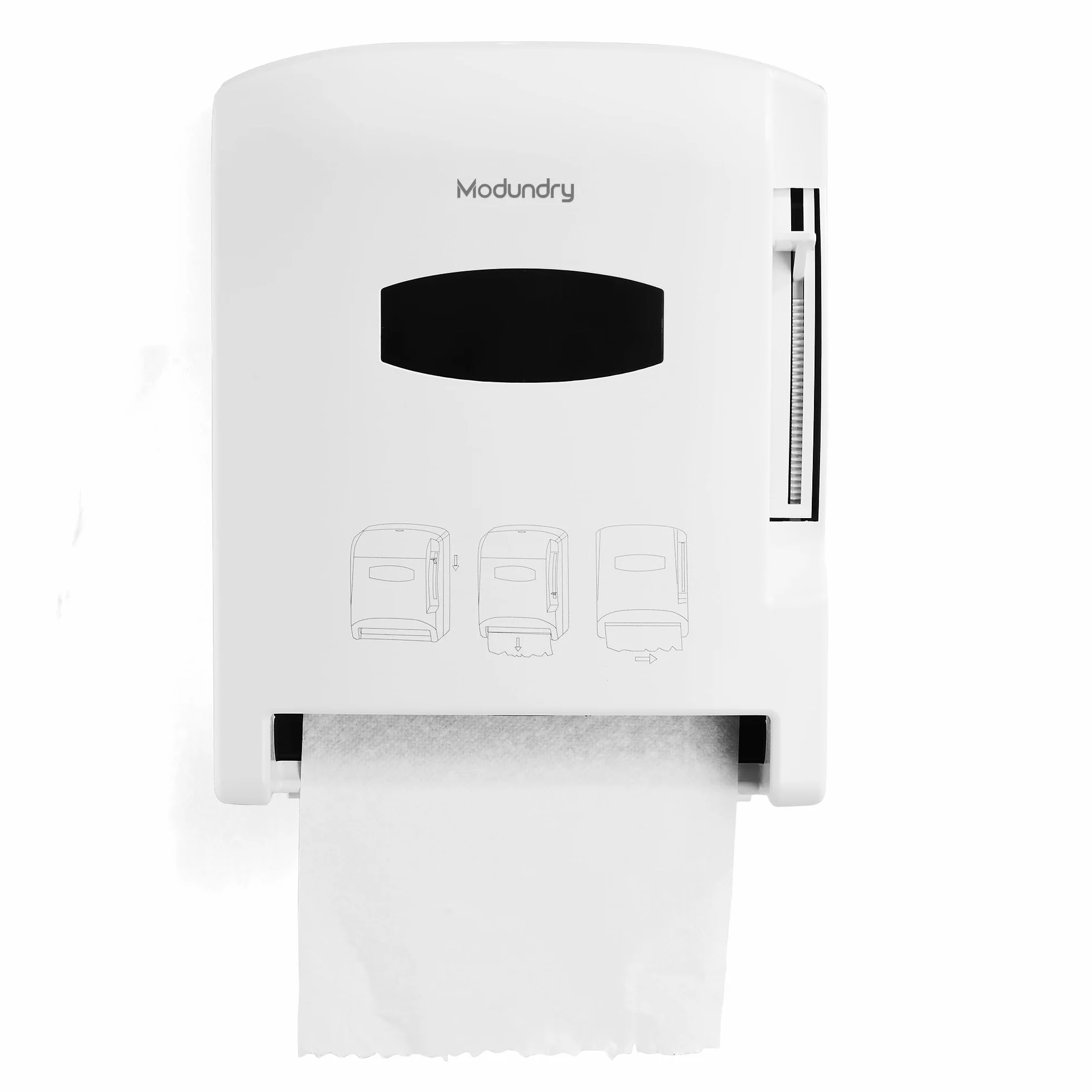 Dispenser di asciugamani di carta da parete commerciale bianco