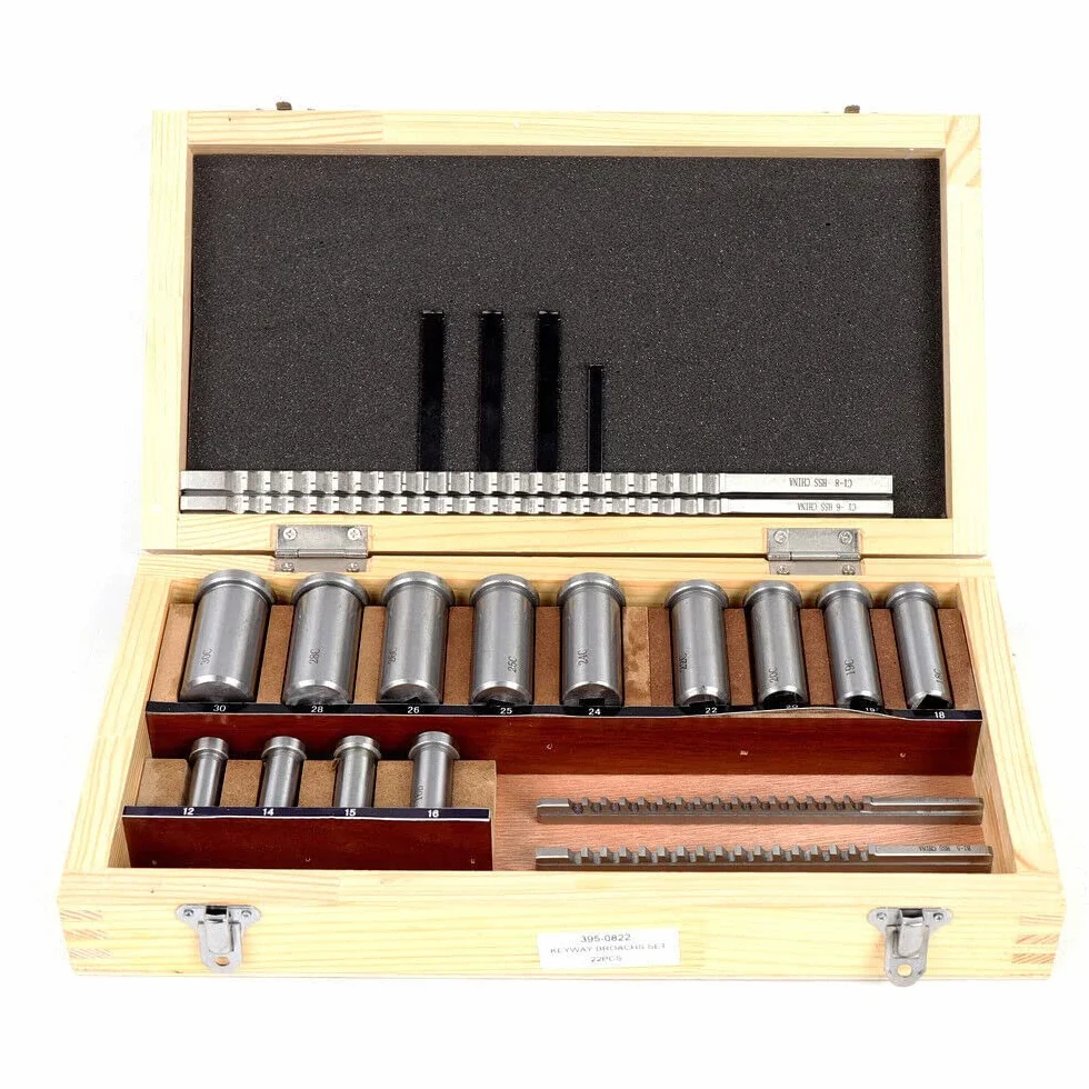 Set di brocce per chiavetta 22 pezzi Kit di broccia per chiavetta