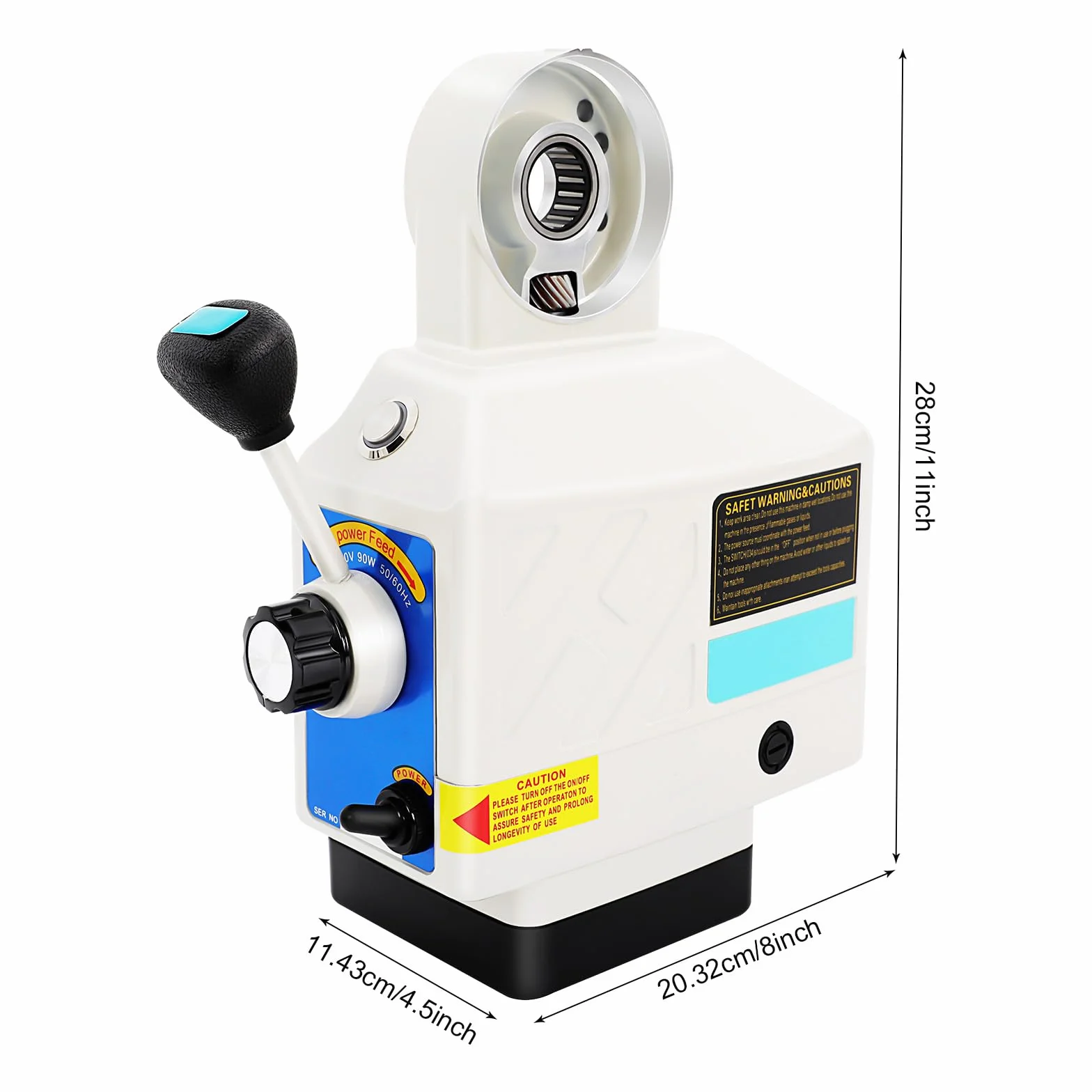 Motore di avanzamento per banco di fresatura, 0-190 giri/min, avanzamento per fresatrice, fresa da tavolo, per fresatrici a bilanciere, macchine utensili