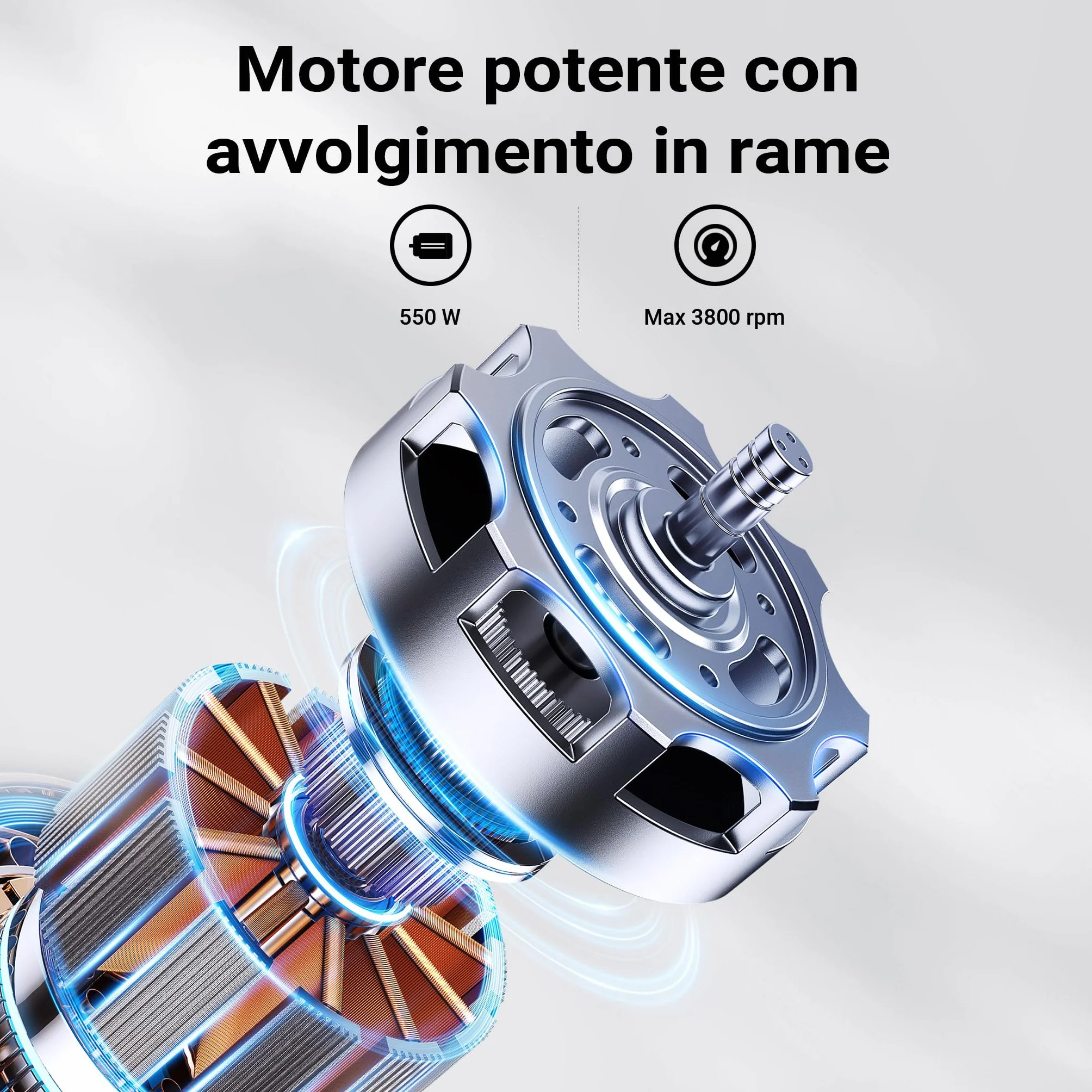 Wiltec Tornio per legno, 3 variazioni di velocità 50-1450, 1250-2800 e 2800–3800 rpm, Macchina da banco per tornitura