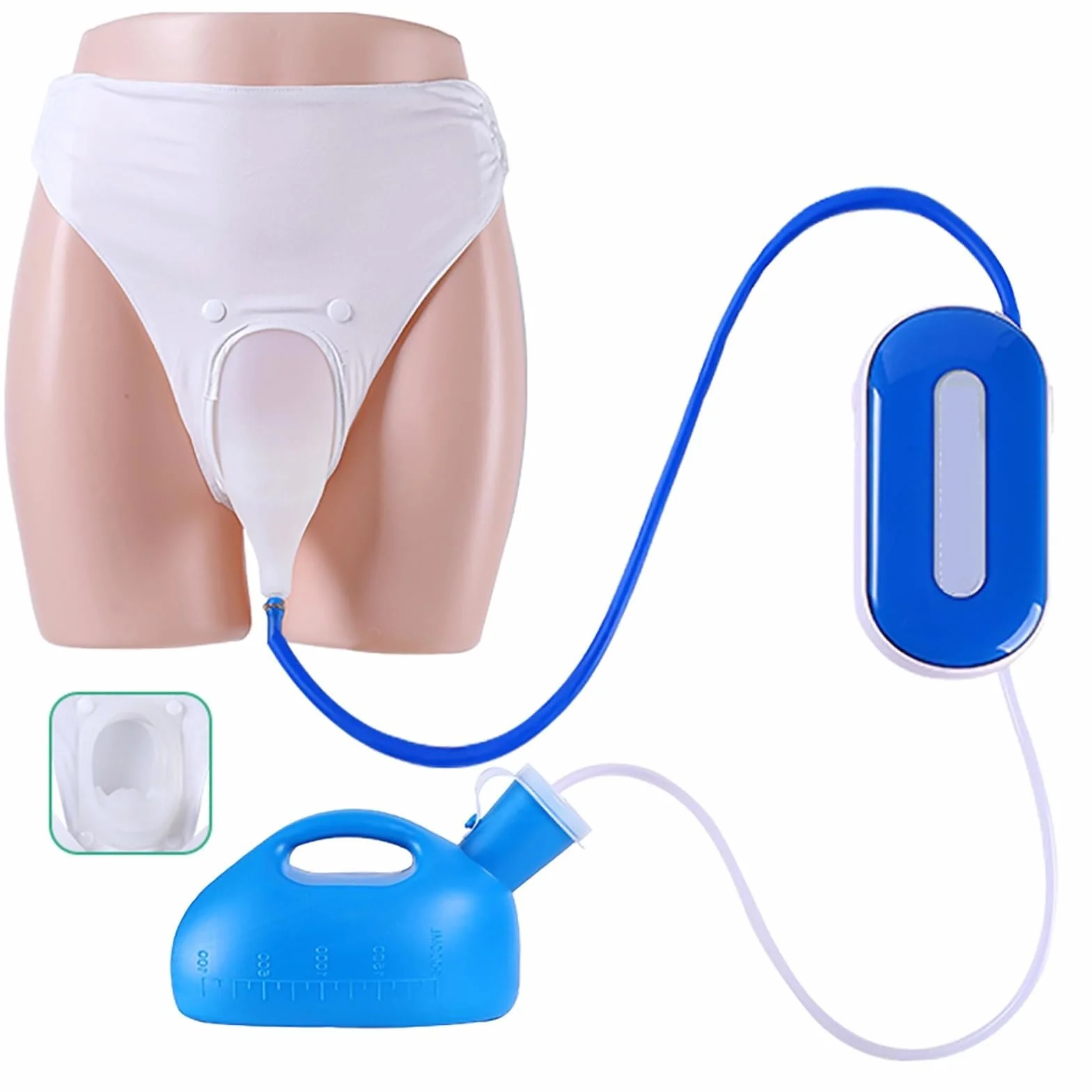 Orinatoio elettrico intelligente indossabile 2000 ml anti-perdite rilevamento rapido 0,5 secondi Donna
